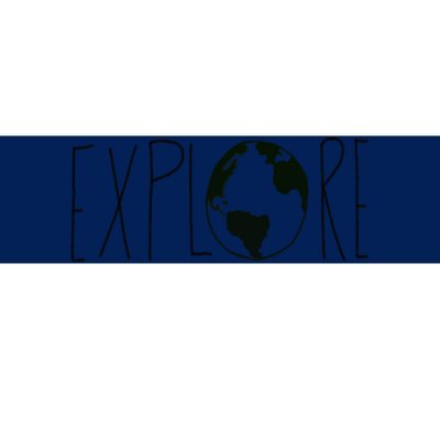 Explore The Globe Bumper Sticker