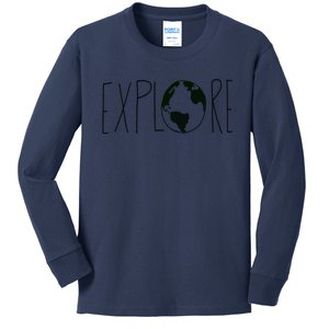 Explore The Globe Kids Long Sleeve Shirt