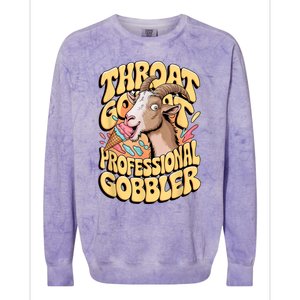 Embarrassing Throat Goat Inappropriate Adult Humor Colorblast Crewneck Sweatshirt