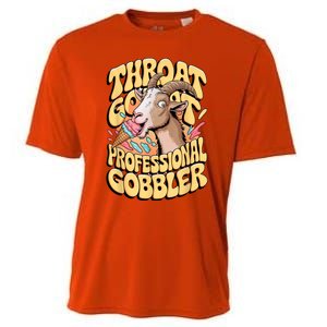 Embarrassing Throat Goat Inappropriate Adult Humor Cooling Performance Crew T-Shirt