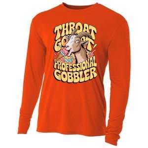 Embarrassing Throat Goat Inappropriate Adult Humor Cooling Performance Long Sleeve Crew