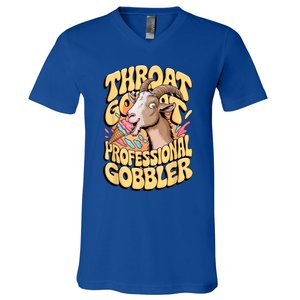 Embarrassing Throat Goat Inappropriate Adult Humor V-Neck T-Shirt