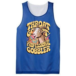 Embarrassing Throat Goat Inappropriate Adult Humor Mesh Reversible Basketball Jersey Tank