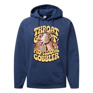 Embarrassing Throat Goat Inappropriate Adult Humor Performance Fleece Hoodie