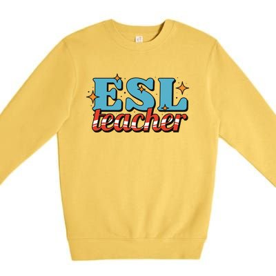 ESL Teacher Gift Premium Crewneck Sweatshirt