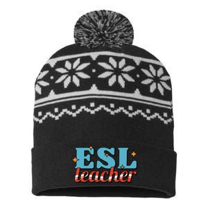 ESL Teacher Gift USA-Made Snowflake Beanie