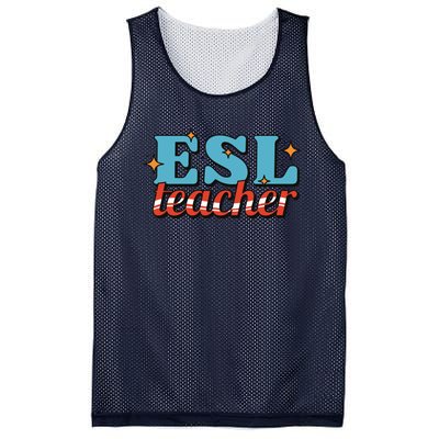 ESL Teacher Gift Mesh Reversible Basketball Jersey Tank