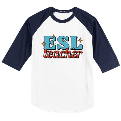 ESL Teacher Gift Baseball Sleeve Shirt