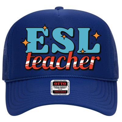 ESL Teacher Gift High Crown Mesh Back Trucker Hat