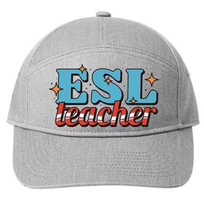 ESL Teacher Gift 7-Panel Snapback Hat