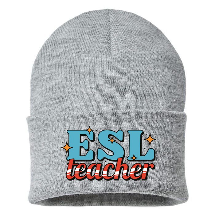 ESL Teacher Gift Sustainable Knit Beanie