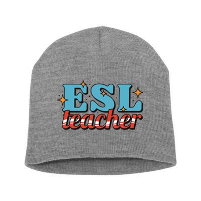 ESL Teacher Gift Short Acrylic Beanie