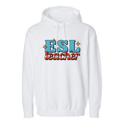 ESL Teacher Gift Garment-Dyed Fleece Hoodie