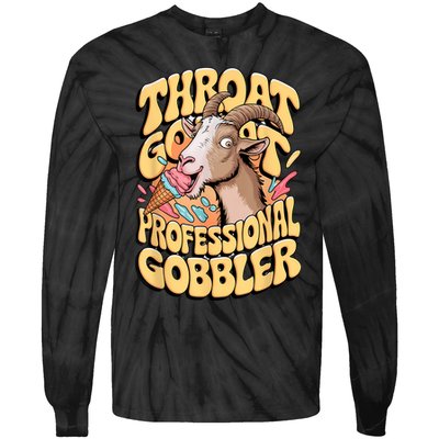 Embarrassing Throat Goat Inappropriate Adult Humor Tie-Dye Long Sleeve Shirt