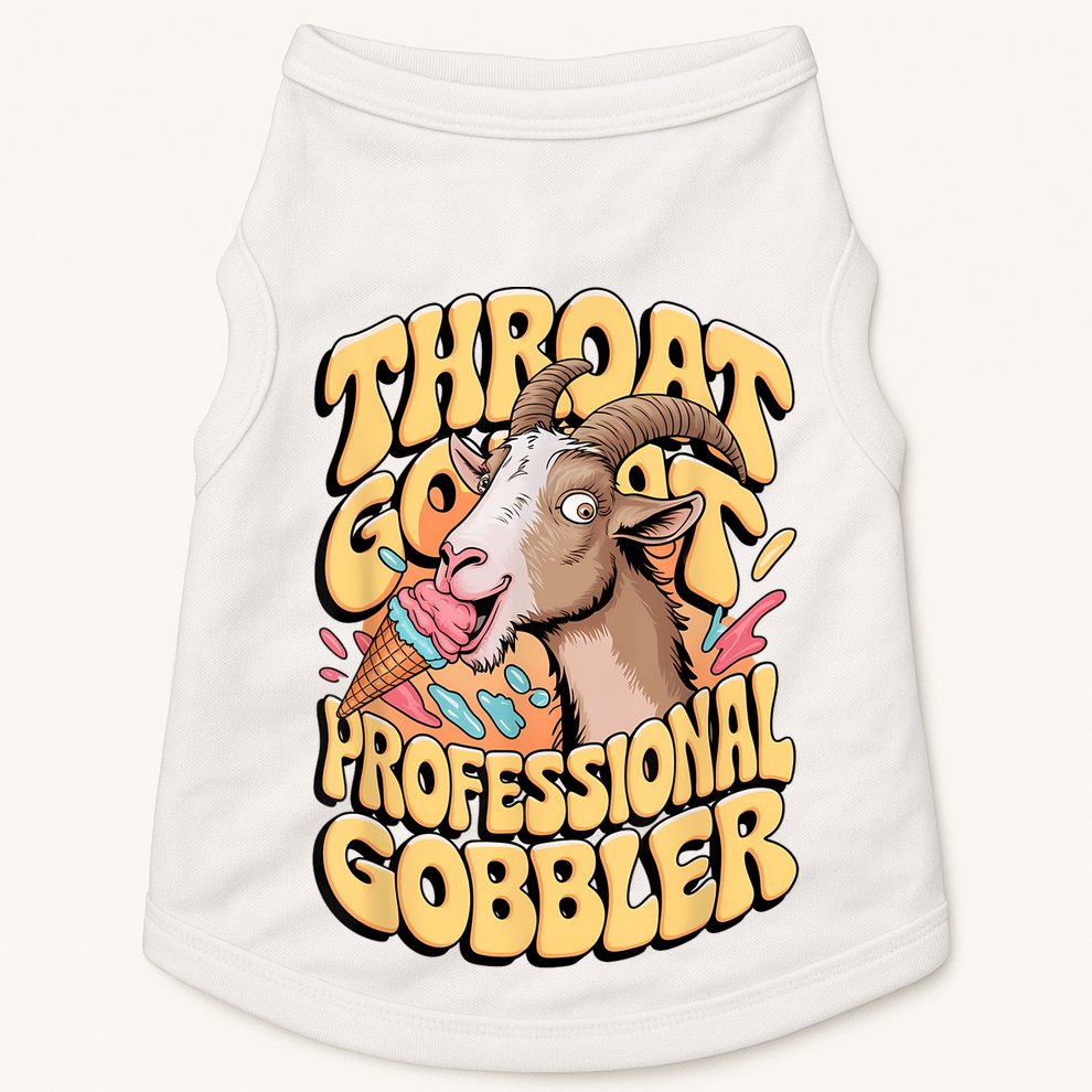 Embarrassing Throat Goat Inappropriate Adult Humor Doggie Tank