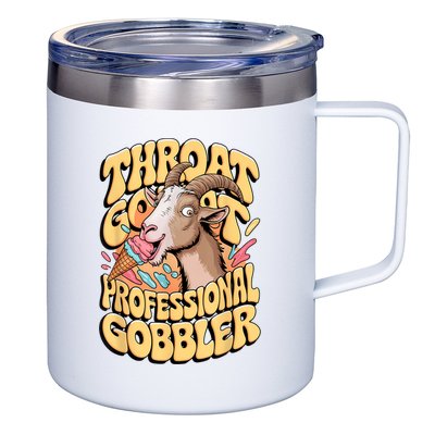 Embarrassing Throat Goat Inappropriate Adult Humor 12oz Stainless Steel Coffee Mug