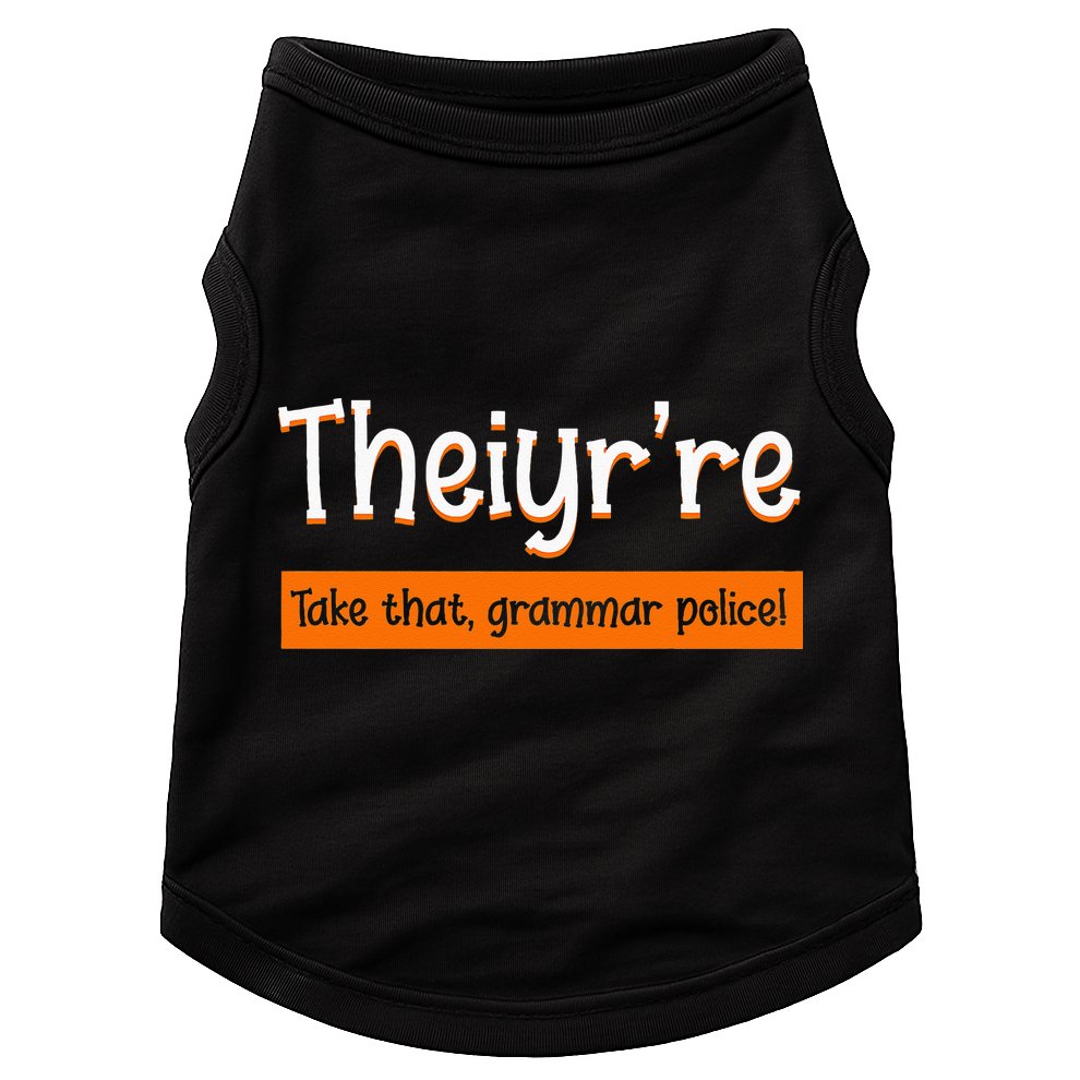 English Teacher Grammar Police Instructor Grammarian Doggie Tank
