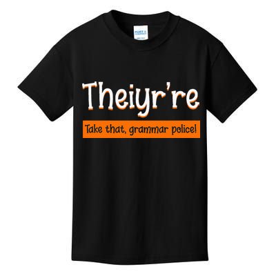 English Teacher Grammar Police Instructor Grammarian Kids T-Shirt
