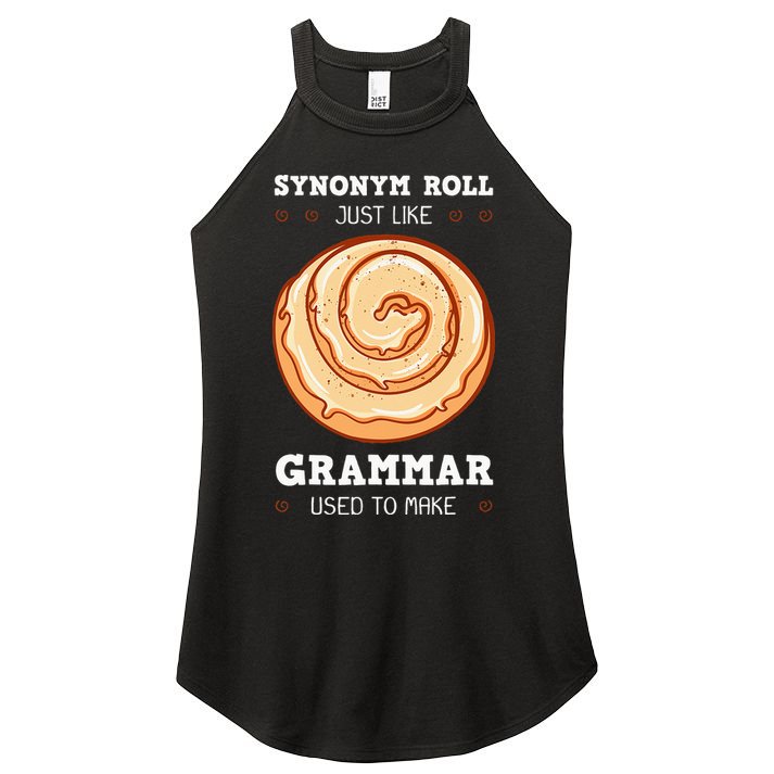English Teacher Grammarians Grammar Police Professors Women's Perfect Tri Rocker Tank