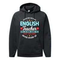 English Teacher Grammarians Professors Grammar Police Performance Fleece Hoodie