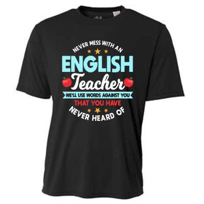 English Teacher Grammarians Professors Grammar Police Cooling Performance Crew T-Shirt