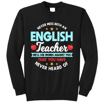 English Teacher Grammarians Professors Grammar Police Sweatshirt