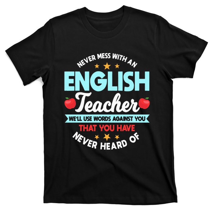 English Teacher Grammarians Professors Grammar Police T-Shirt