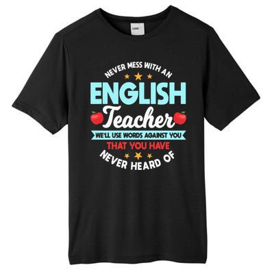 English Teacher Grammarians Professors Grammar Police Tall Fusion ChromaSoft Performance T-Shirt