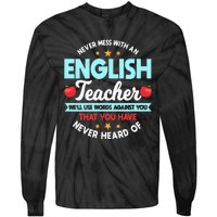 English Teacher Grammarians Professors Grammar Police Tie-Dye Long Sleeve Shirt