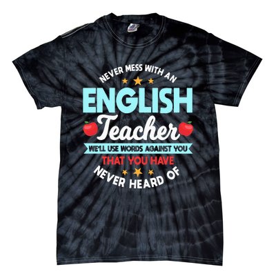 English Teacher Grammarians Professors Grammar Police Tie-Dye T-Shirt