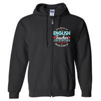 English Teacher Grammarians Professors Grammar Police Full Zip Hoodie