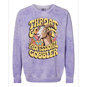 Embarrassing Throat Goat Inappropriate Colorblast Crewneck Sweatshirt