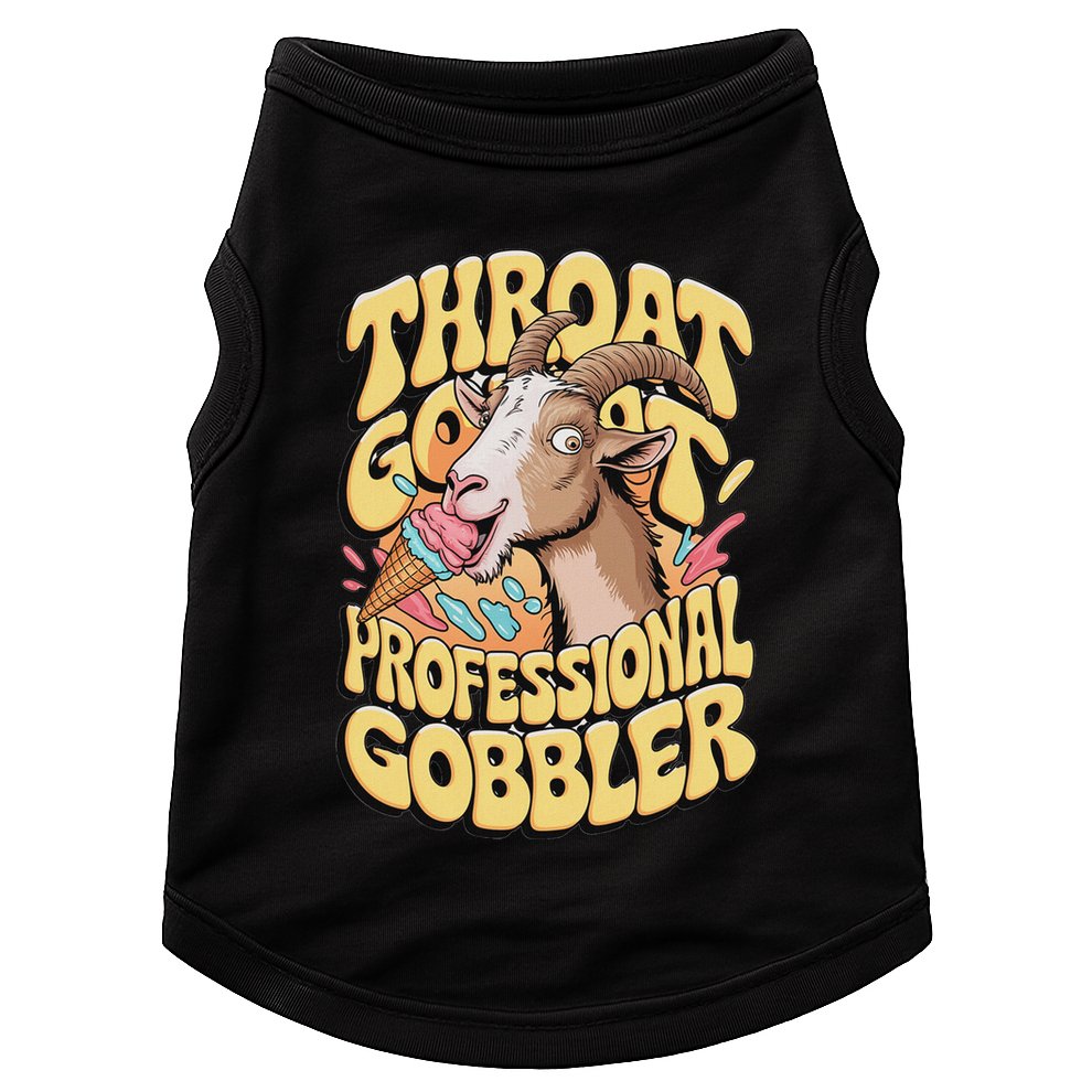 Embarrassing Throat Goat Inappropriate Doggie Tank