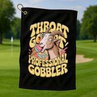 Embarrassing Throat Goat Inappropriate Golf Towel