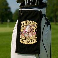 Embarrassing Throat Goat Inappropriate Golf Towel