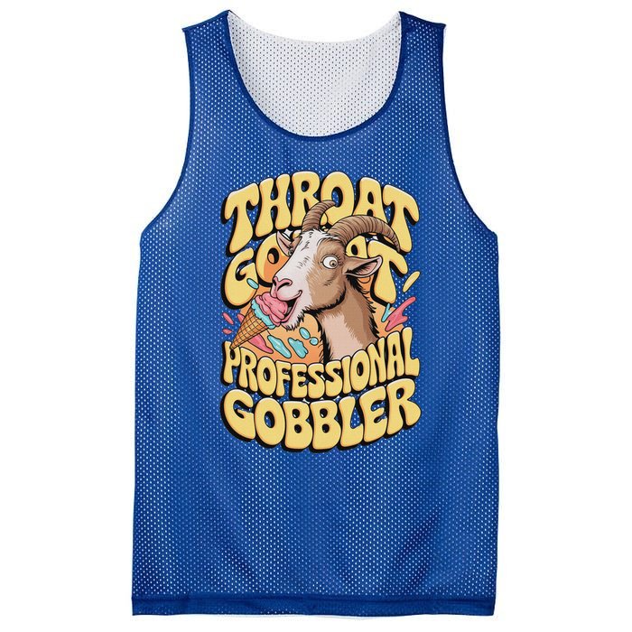 Embarrassing Throat Goat Inappropriate Mesh Reversible Basketball Jersey Tank