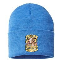 Embarrassing Throat Goat Inappropriate Sustainable Knit Beanie