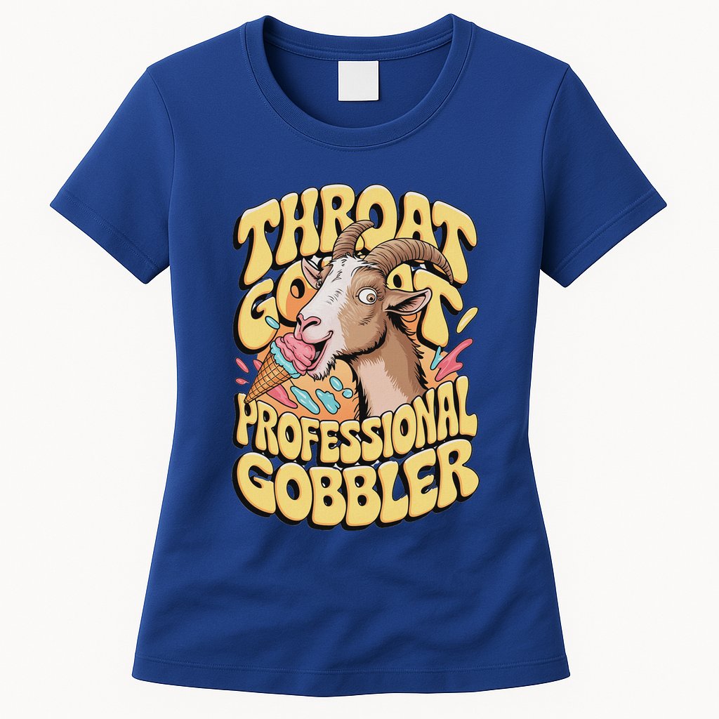 Embarrassing Throat Goat Inappropriate Womens T-Shirt