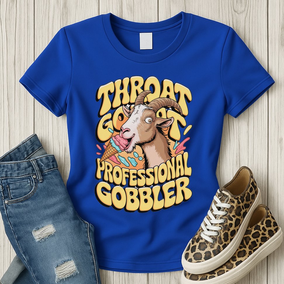 Embarrassing Throat Goat Inappropriate Womens T-Shirt