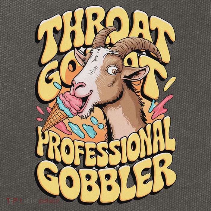 Embarrassing Throat Goat Inappropriate Cotton Canvas Backpack