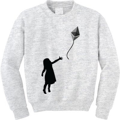 ETH Balloon Ethereum Crypto Kids Sweatshirt