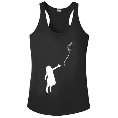 ETH Balloon Ethereum Crypto Ladies PosiCharge Competitor Racerback Tank