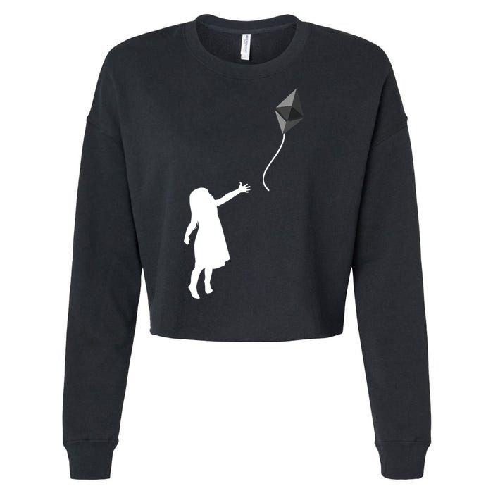ETH Balloon Ethereum Crypto Cropped Pullover Crew