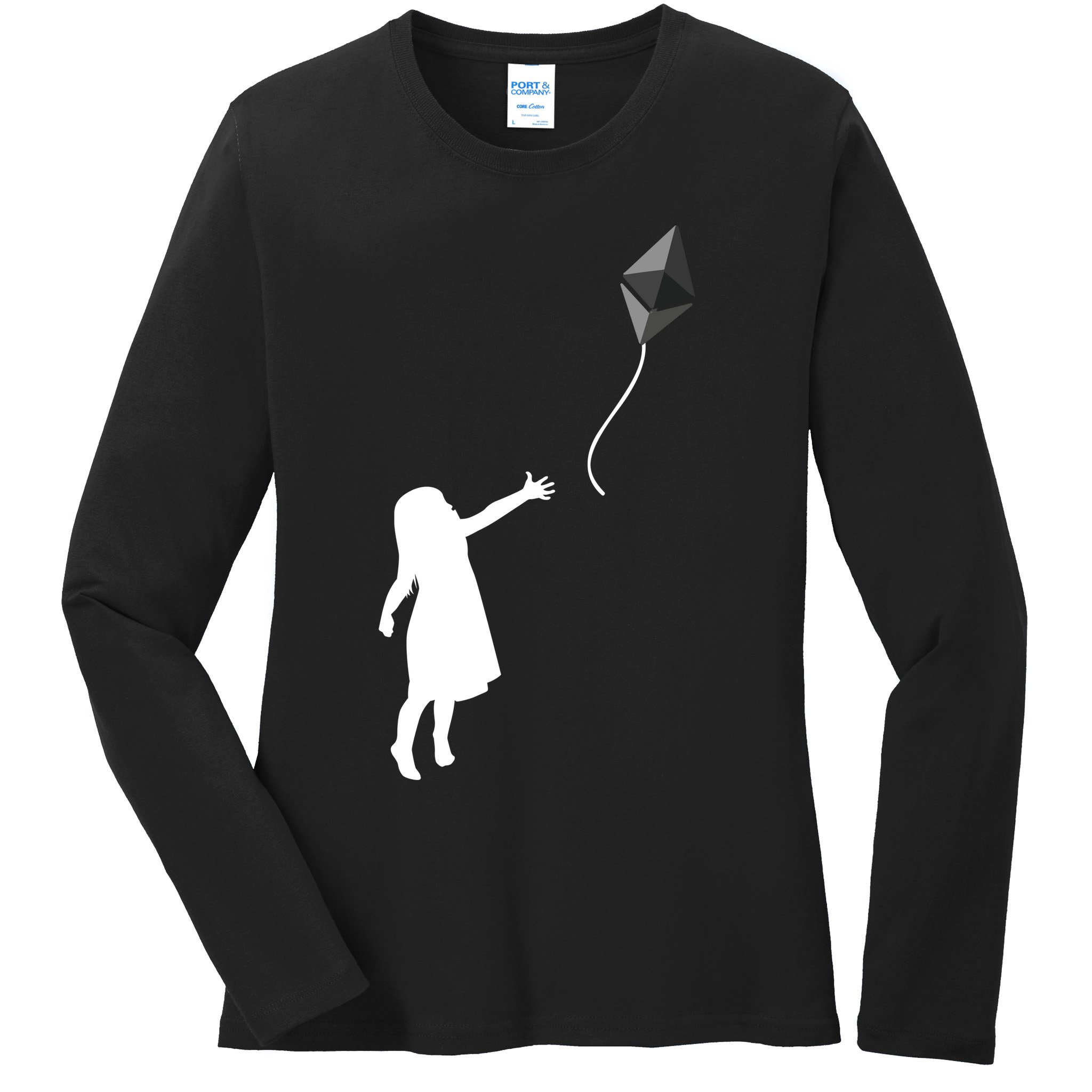 ETH Balloon Ethereum Crypto Ladies Long Sleeve Shirt
