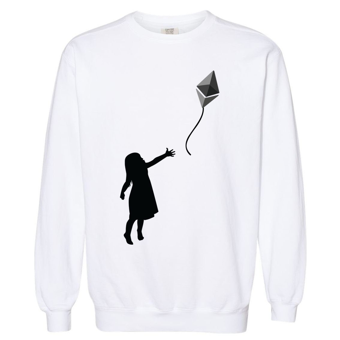 ETH Balloon Ethereum Crypto Garment-Dyed Sweatshirt