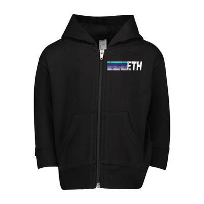 ETH Ethereum Toddler Zip Fleece Hoodie