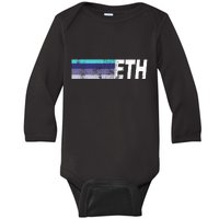 ETH Ethereum Baby Long Sleeve Bodysuit