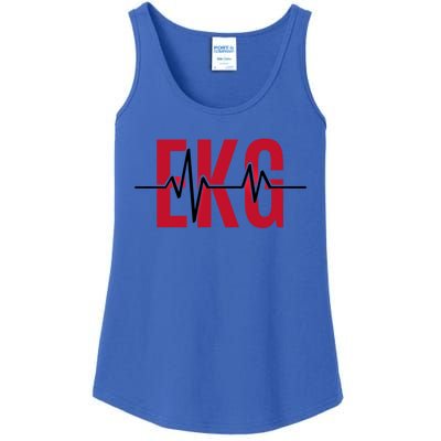 Ekg Technician Heartbeat Nurse Heart Funny Cardiology Cute Gift Ladies Essential Tank