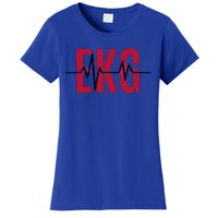 Ekg Technician Heartbeat Nurse Heart Funny Cardiology Cute Gift Women's T-Shirt