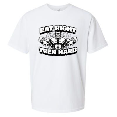 Eat-Right Tren Hard - Anabolic Steroid Gym Bodybuilding Sueded Cloud Jersey T-Shirt